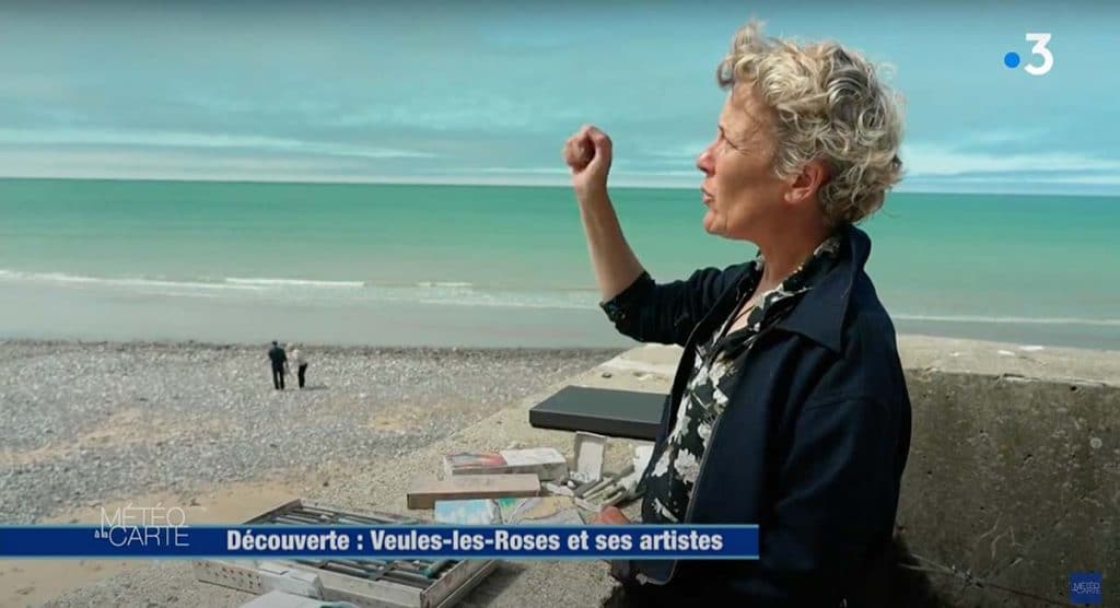 Isabelle Chatelin sur France 3 Normandie, Veules-Les-Roses et ses artistes